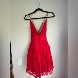 Windsor red lace dress